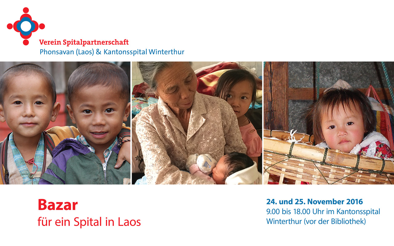 Basar im KSW zugunsten Spitalpartnerschaft Phonsavan (Laos) 2016
