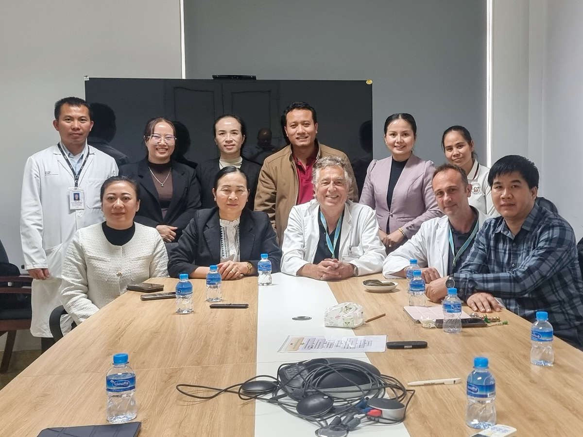 Group photo in a meeting room